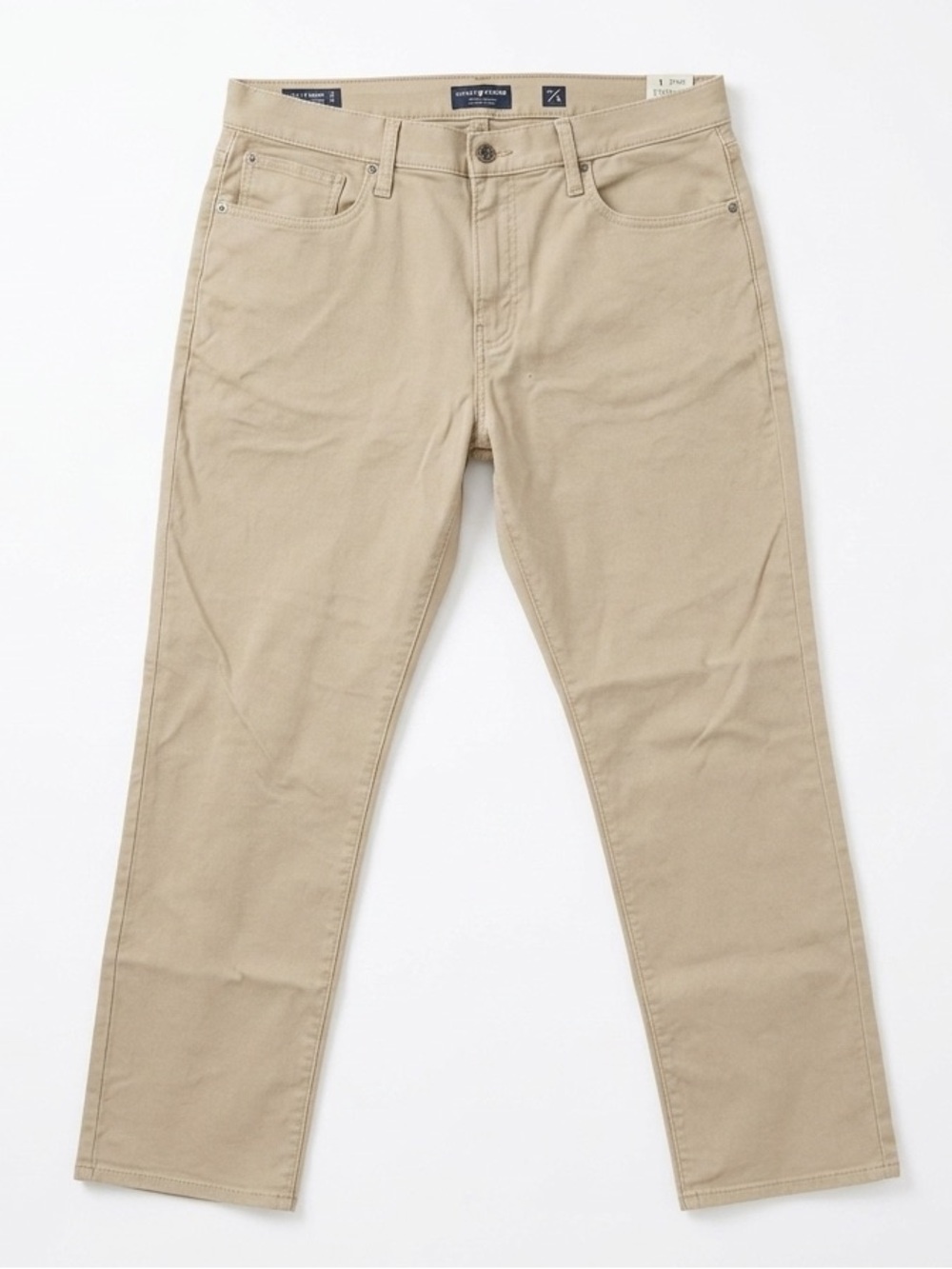 Lucky Brand 410 Athletic Straight Tan Pants